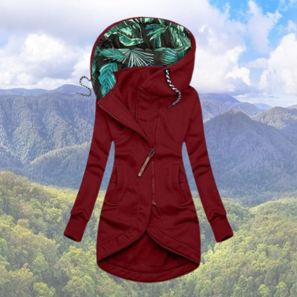 Winterjacke Damen Eleganter Wintermantel | Mit Kapuze