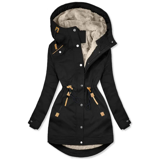 Winterjacke Damen Langer Wintermantel | Parka Stil