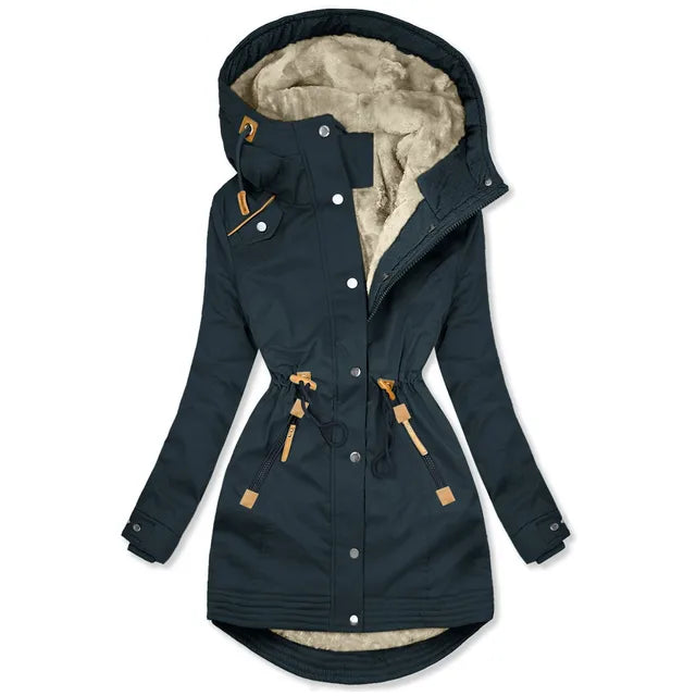 Winterjacke Damen Langer Wintermantel | Parka Stil