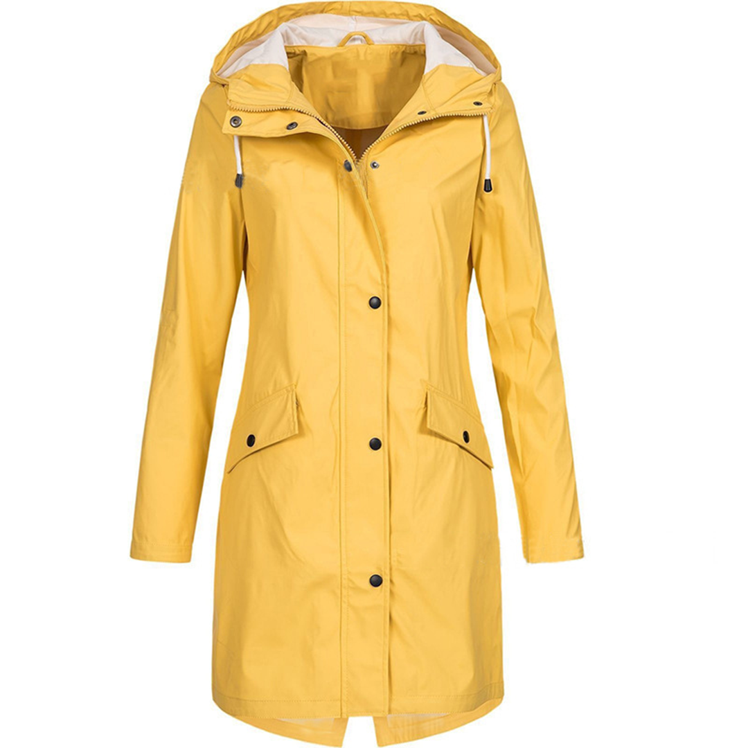 Damen Regenjacke Übergangsjacke | Winddicht Lang