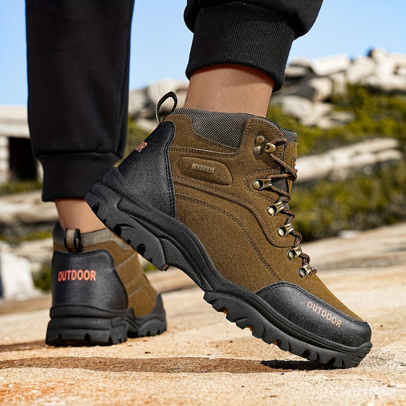 Winterschuhe Herren | Schnürstiefel mit Profilsohle