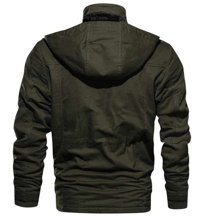 Herren Winterjacke Windabweisende Jacke | Mit Fleecefutter