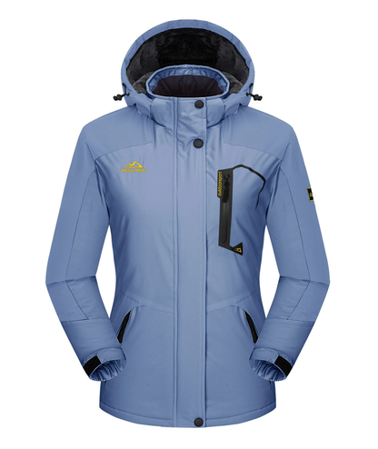 Skijacke Damen | Winterjacke Mit Taschen und Reißverschluss