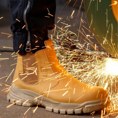 Herren-Sicherheitsstiefel mit Stahlkappe und rutschfesten Arbeitsschuhen