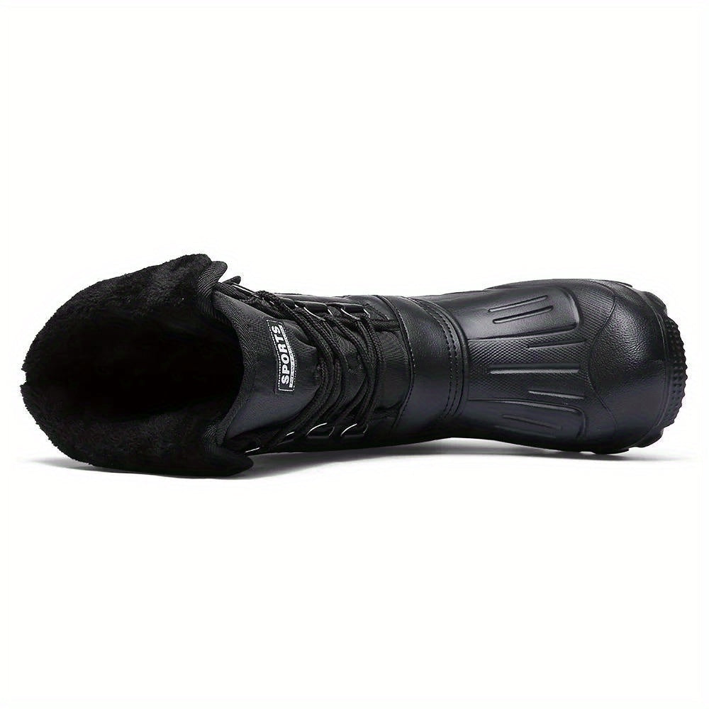 Winterschuhe Herren Stiefel | Hoher Schnitt mit Seitentasche