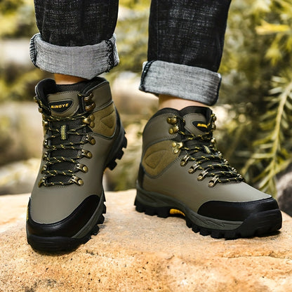 Winterschuhe Herren | Schnürstiefel mit Profilsohle