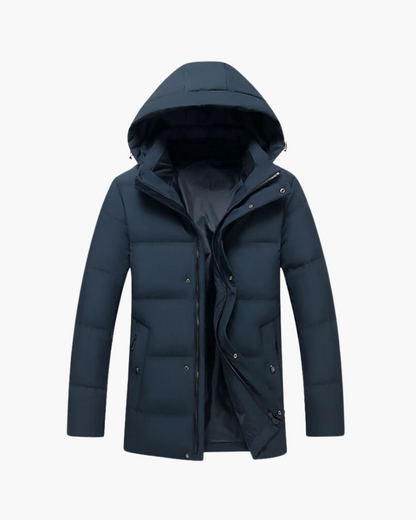 Herren Jacken: Warme Steppjacke mit Kapuze