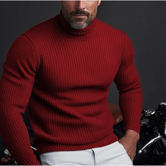 Pullover Herren Mit Rollkragen | Strick Langarm