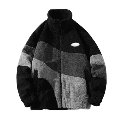 Herren Fleecejacke Colourblock | Warm Leicht