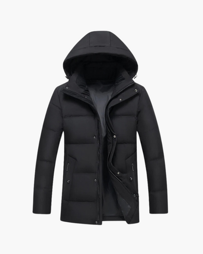 Herren Jacken: Warme Steppjacke mit Kapuze