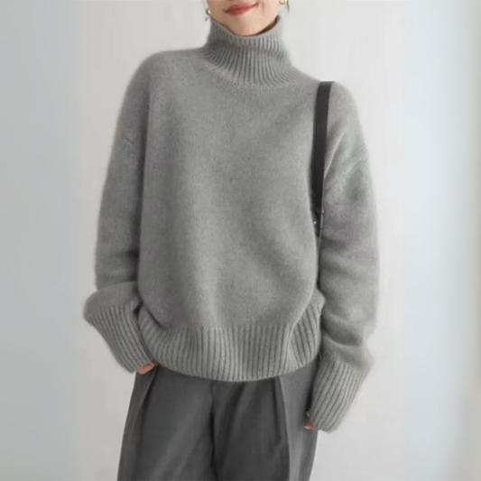 Pullover Damen | Mit Rundhalsausschnitt und lockerem Schnitt