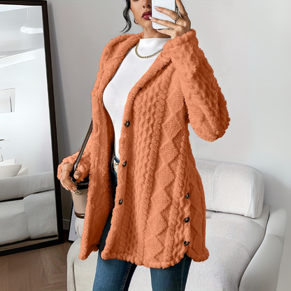 Mantel Damen | Wintermantel Damen Lockerer Schnitt Mit Knöpfen