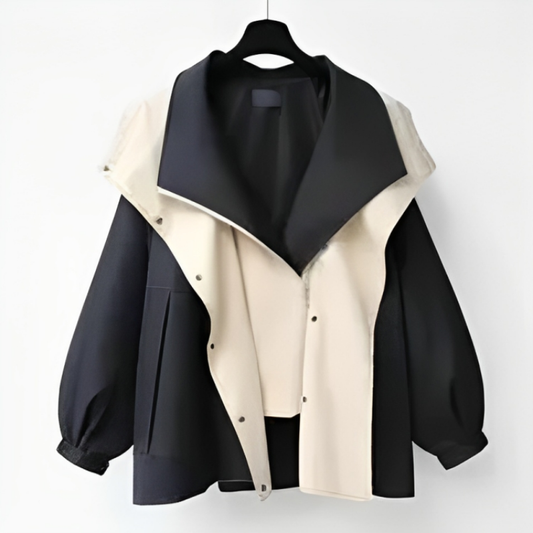 Damen Weite Regenjacke | Outdoor Jacke mit Kapuze