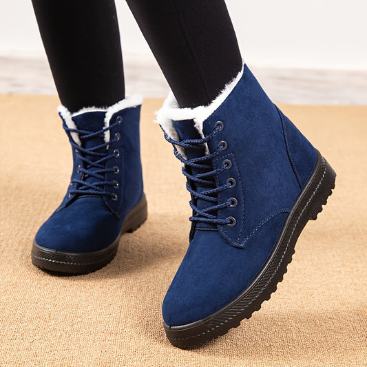 Damen Winterschuhe | Lässig mit Schnürung und Knöchelhöhe
