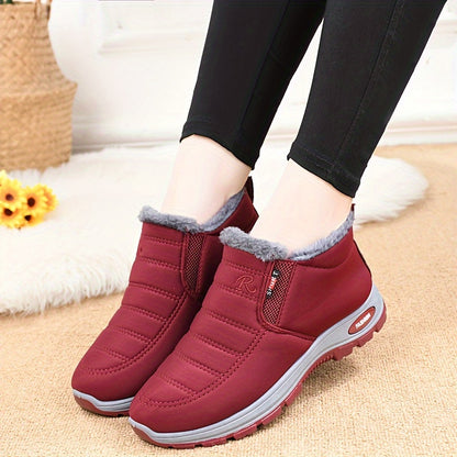 Damen Winterschuhe | Lässig mit runder Spitze und flacher Sohle