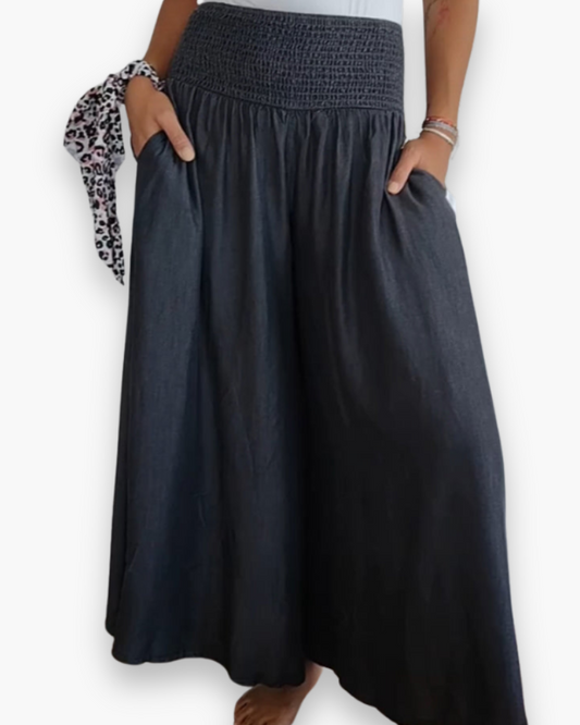 Damen Elegante Hohe Taille Hose | Weitbeinig