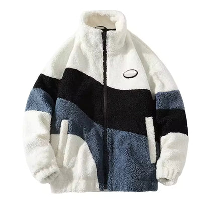 Herren Fleecejacke Colourblock | Warm Leicht