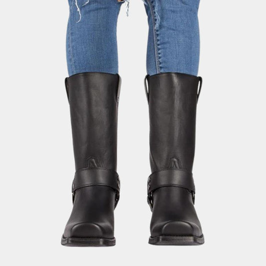 Winterstiefel Damen | Hoher Schaft Mit Riemenverschluss