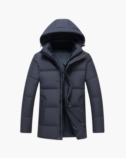 Herren Jacken: Warme Steppjacke mit Kapuze