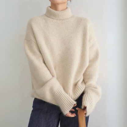 Pullover Damen | Mit Rundhalsausschnitt und lockerem Schnitt
