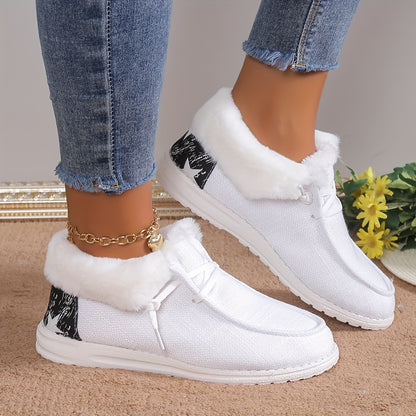 Damen Winterschuhe | Schnürschuhe Kunstfellfutter