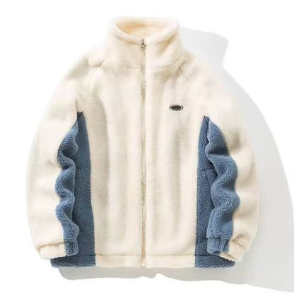 Herren Fleecejacke Colourblock | Warm Leicht