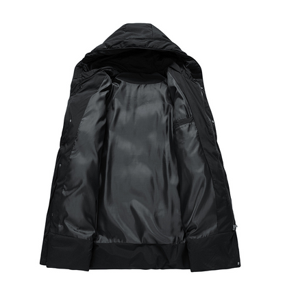 Winterjacke Herren Langer Parka | Wattiert und Warm