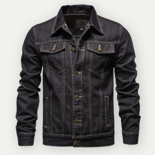 Herren Übergangsjacke mit Trucker-Schnitt | Verstellbare Details