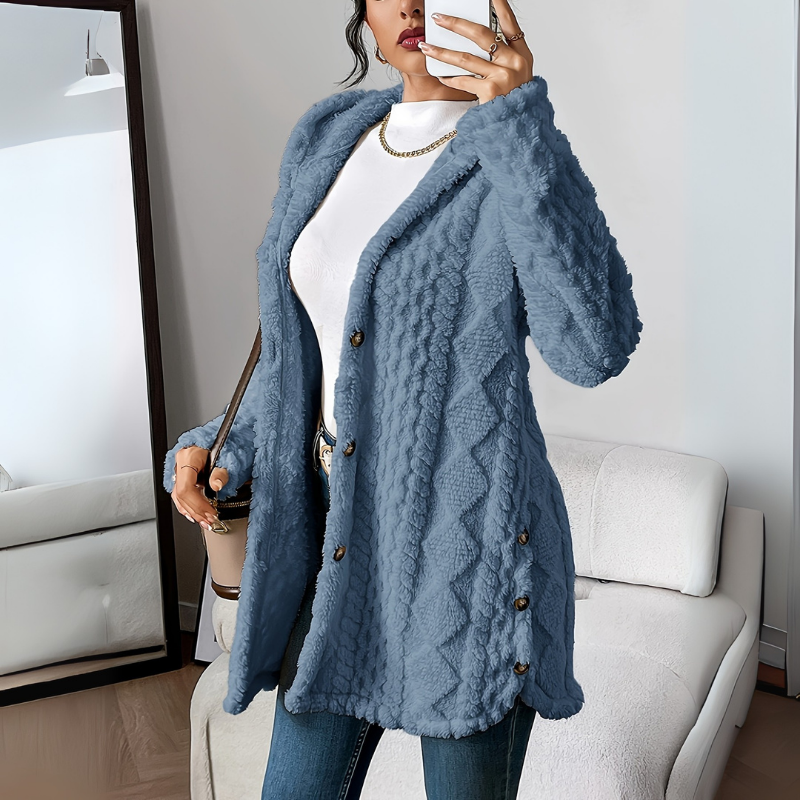 Mantel Damen | Wintermantel Damen Lockerer Schnitt Mit Knöpfen