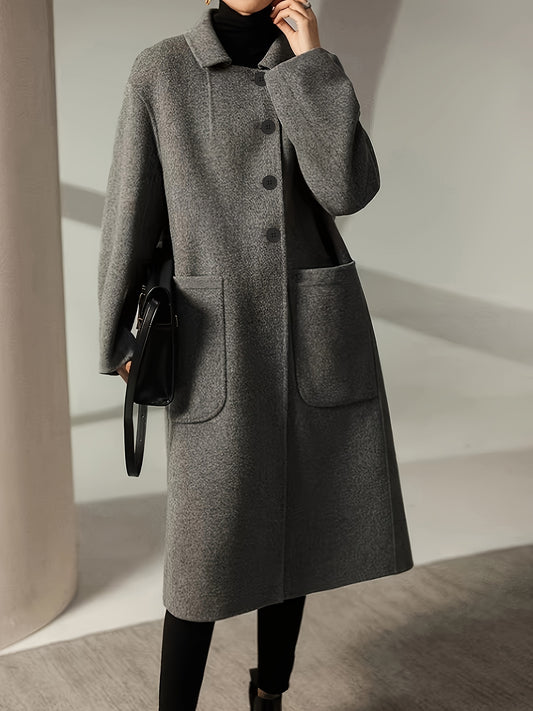 Mantel Damen | Wintermantel Damen Langer Schnitt Mit Taschen