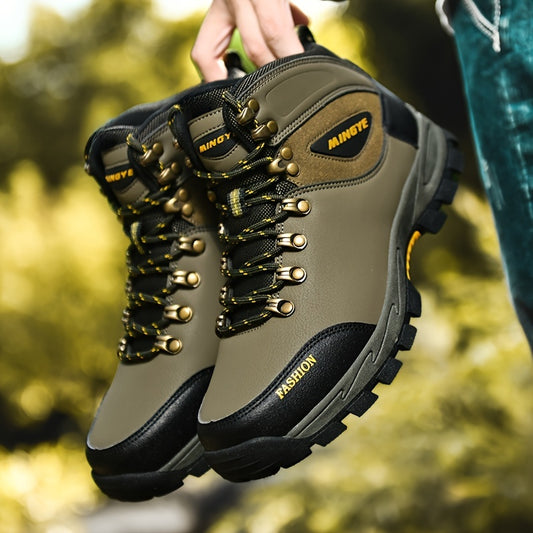 Winterschuhe Herren | Schnürstiefel mit Profilsohle