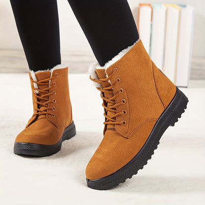 Damen Winterschuhe | Lässig mit Schnürung und Knöchelhöhe