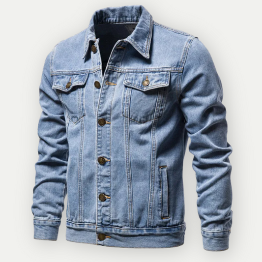 Herren Übergangsjacke mit Trucker-Schnitt | Verstellbare Details