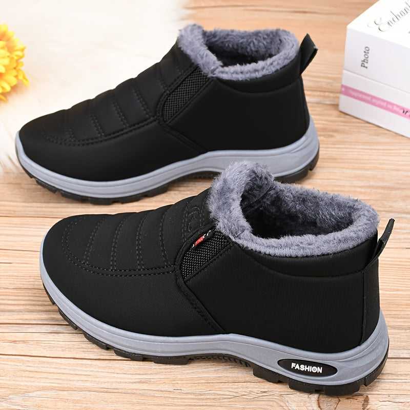 Damen Winterschuhe | Lässig mit runder Spitze und flacher Sohle