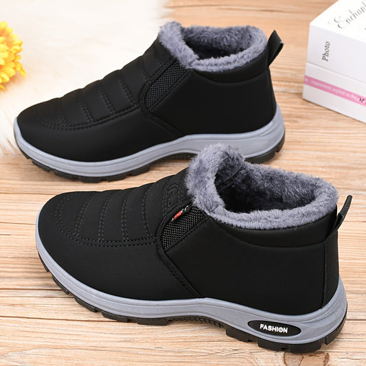 Damen Winterschuhe | Lässig mit runder Spitze und flacher Sohle