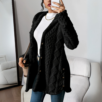 Mantel Damen | Wintermantel Damen Lockerer Schnitt Mit Knöpfen