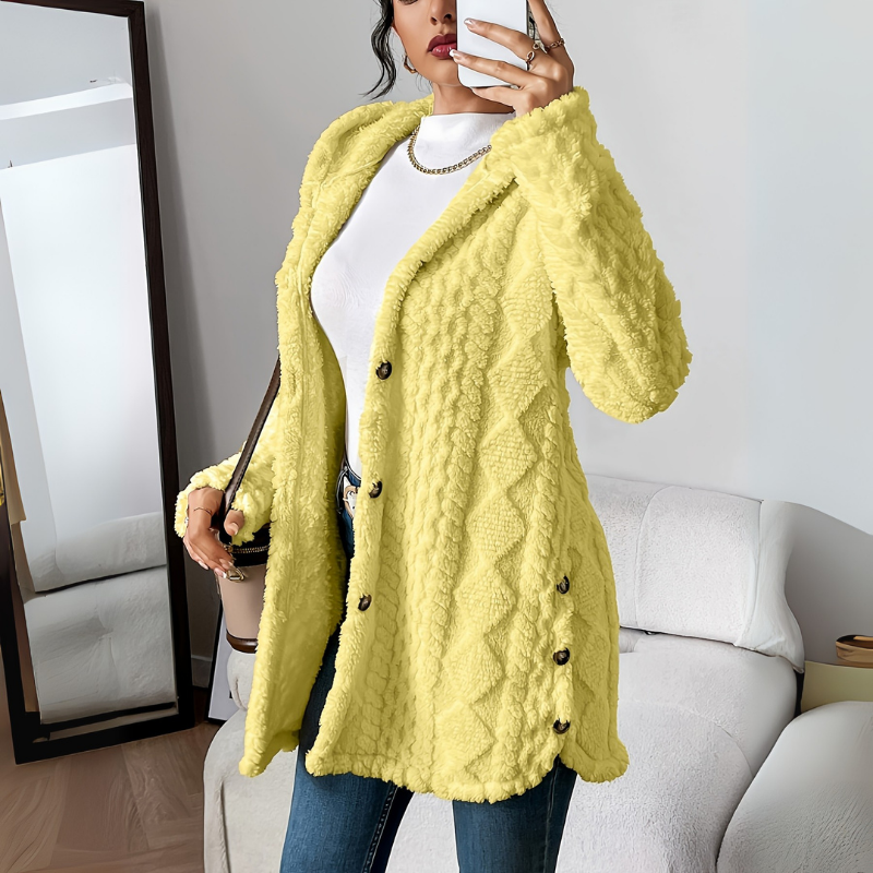 Mantel Damen | Wintermantel Damen Lockerer Schnitt Mit Knöpfen