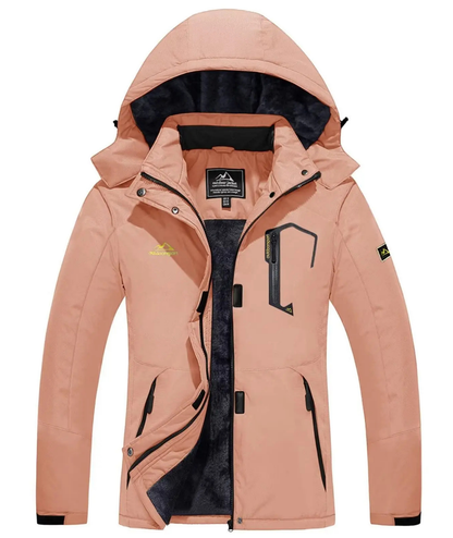 Skijacke Damen | Winterjacke Mit Taschen und Reißverschluss