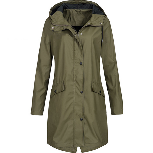 Damen Regenjacke Übergangsjacke | Winddicht Lang