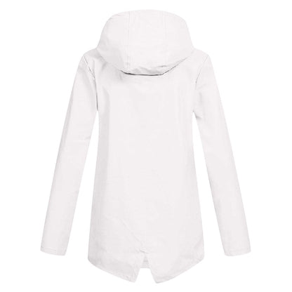 Damen Taillierte Regenjacke | Leicht Outdoor mit Kapuze