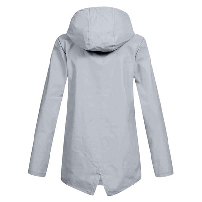 Damen Taillierte Regenjacke | Leicht Outdoor mit Kapuze