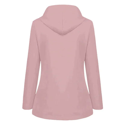 Damen Regenjacke mit Fleecefutter | Kapuze & Langschnitt