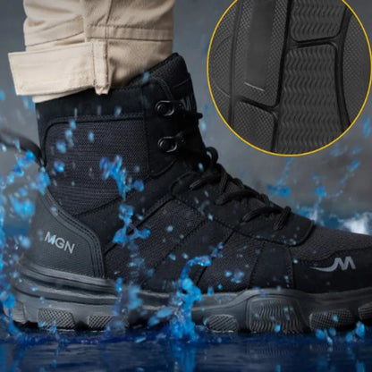 Herren Robuste Stahlkappenschuhe | Punktionssicher und Rutschfest 2