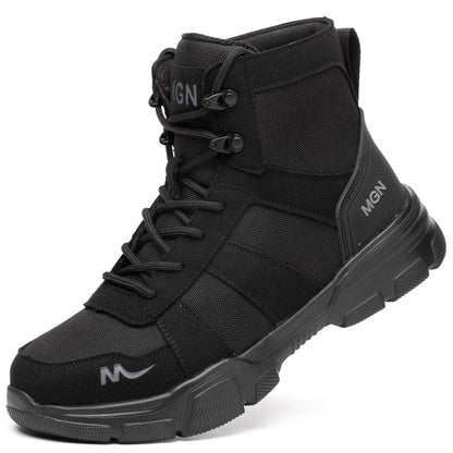 Herren Robuste Stahlkappenschuhe | Punktionssicher und Rutschfest 6