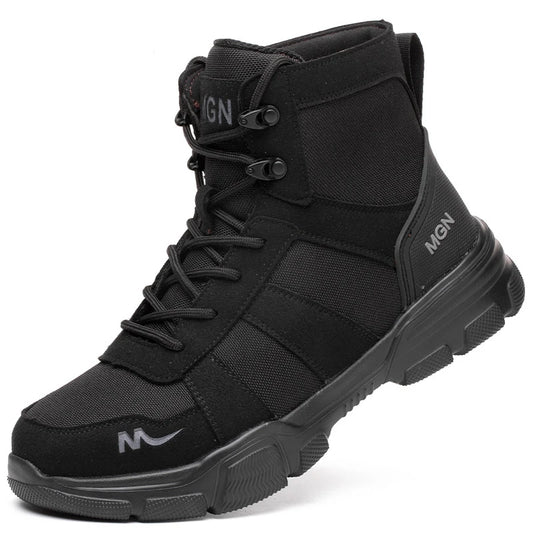 Herren Robuste Stahlkappenschuhe | Punktionssicher und Rutschfest 6