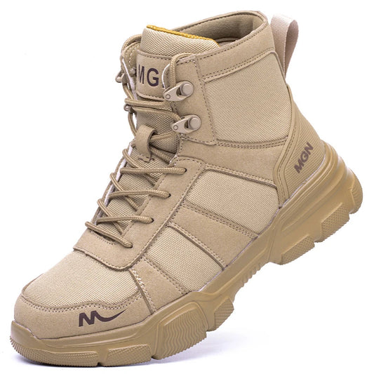 Herren Robuste Stahlkappenschuhe | Punktionssicher und Rutschfest 7