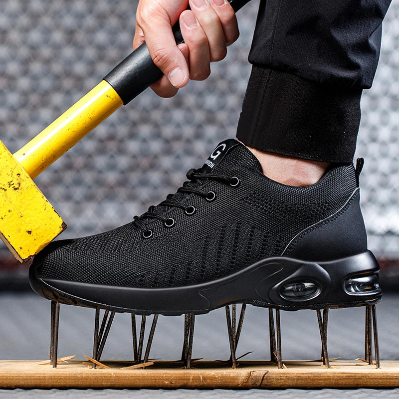 Herren Robuste Stahlkappenschuhe | Sicherheitsstiefel mit Rutschfester Sohle 1