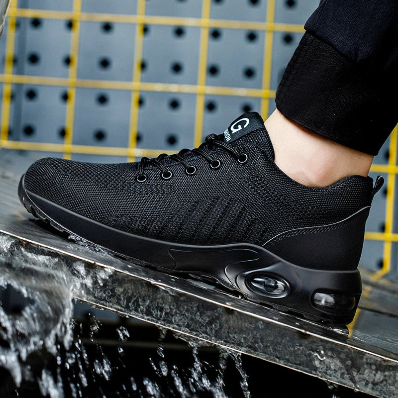 Herren Robuste Stahlkappenschuhe | Sicherheitsstiefel mit Rutschfester Sohle 2