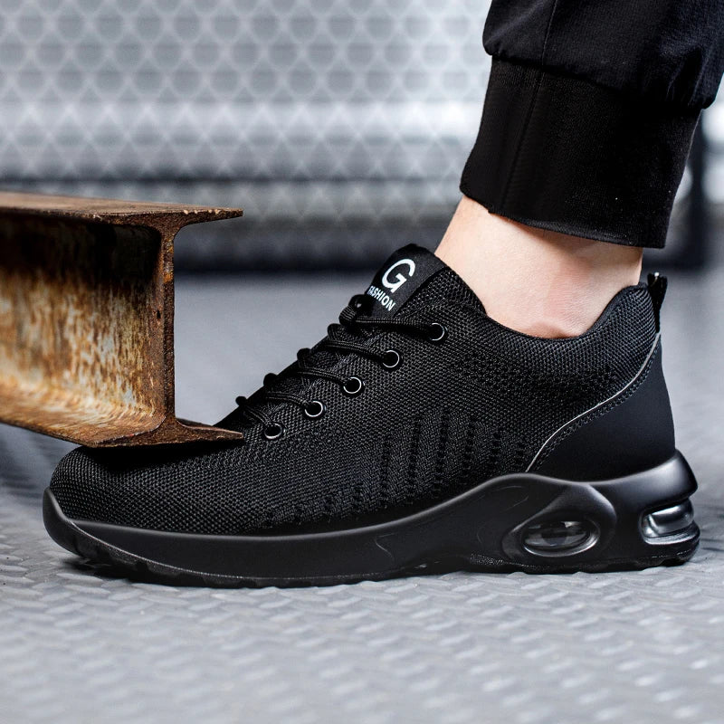Herren Robuste Stahlkappenschuhe | Sicherheitsstiefel mit Rutschfester Sohle 4