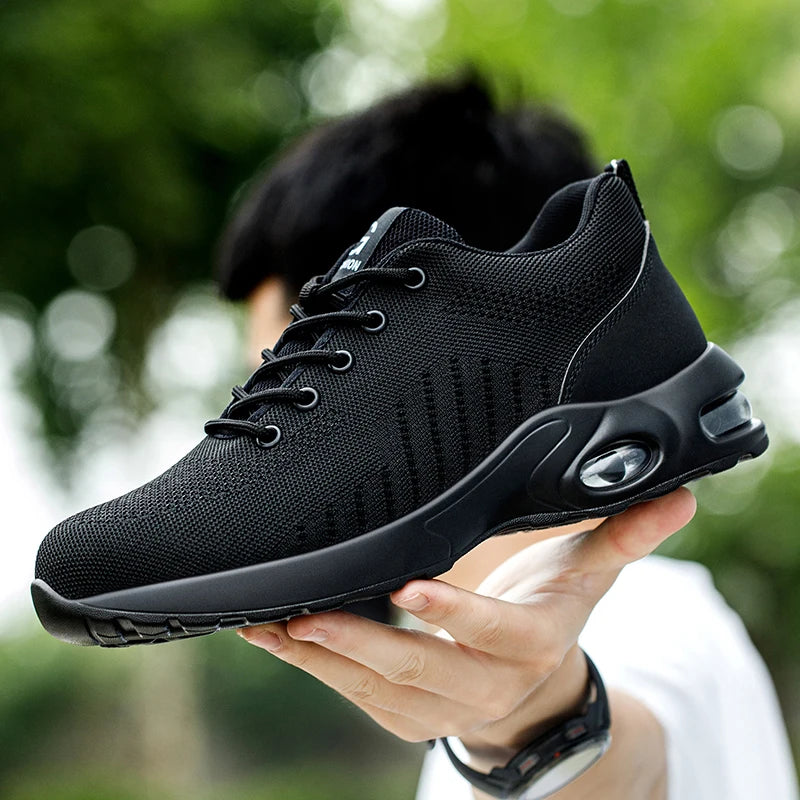 Herren Robuste Stahlkappenschuhe | Sicherheitsstiefel mit Rutschfester Sohle 5